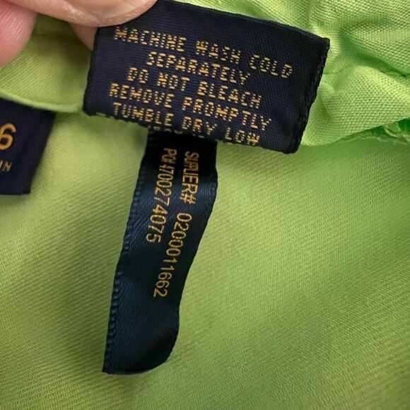 Polo Ralph Lauren Chino Shorts Pima Cotton Standard Fit Flat Front Green Size 36 - Picture 10 of 11